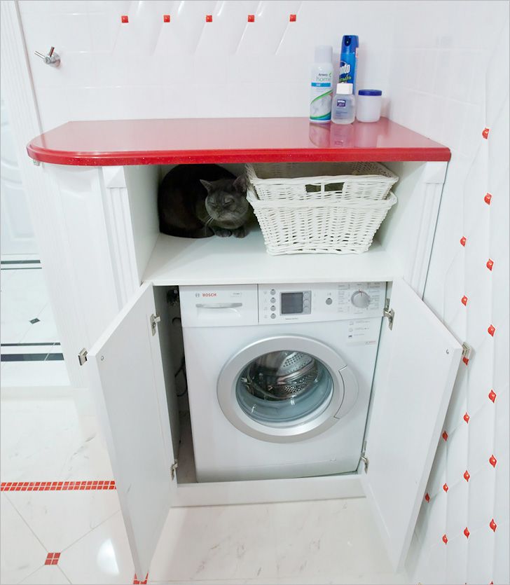 Шкаф для маленькой стиральной машины