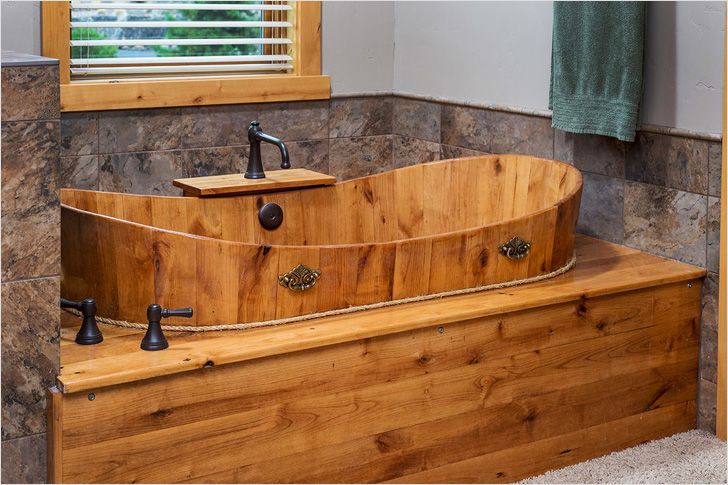 Какие бывают деревянные ванны