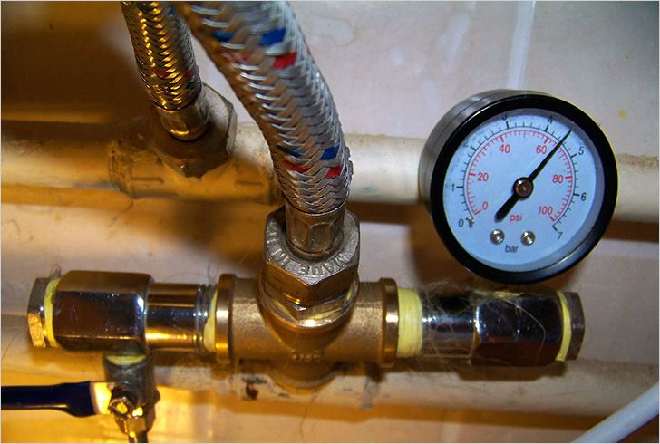 Проверка давления в водопроводе